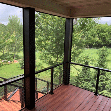 Cable Railing for Screened-In Patios Cable Railing for Screened-In Patios