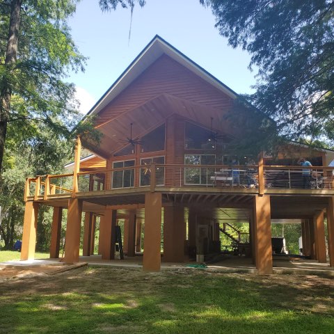 Wood Post and Cable Railing