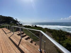 Oregon Beachfront Cable Railing Installation