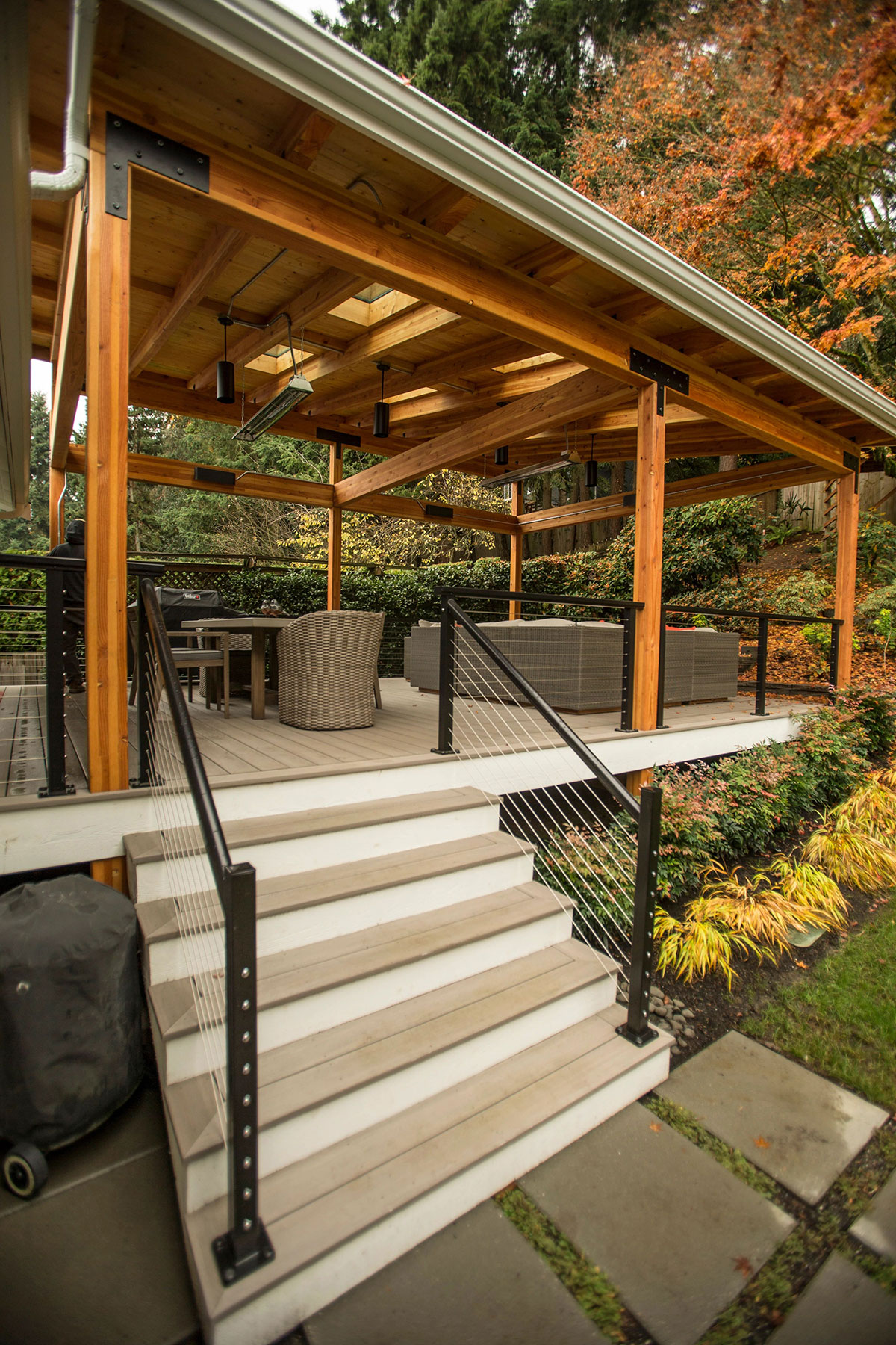 elegant deck balcony