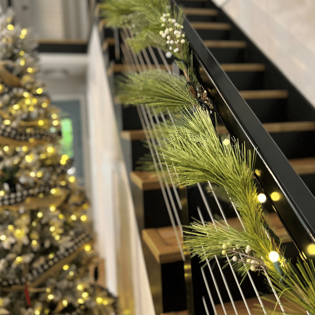 Spruce Up Your Staircase Railing This Holiday Season